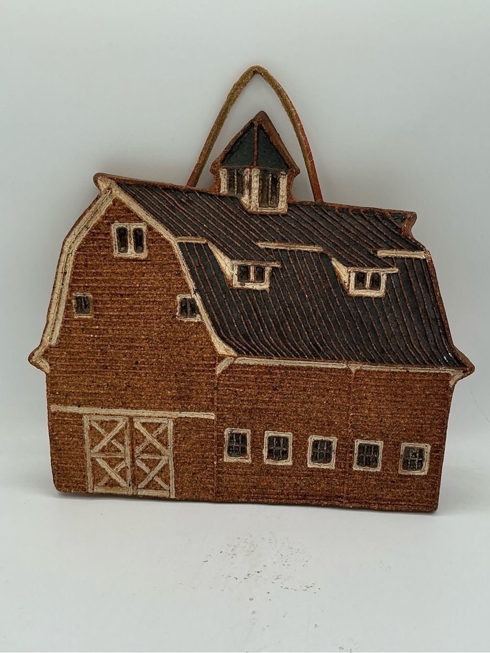 Victoria Little John Ceramic Barn Wall Hanging Trivet Plaque
